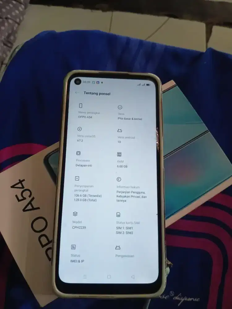 Oppo a54 ram asli 3/64gb
