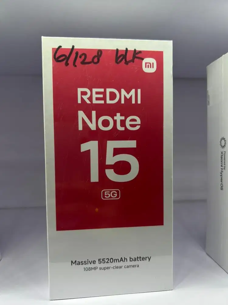 msi REDMI NOTE 15 5g Ram 6/128Gb baru garansi resmi nasional