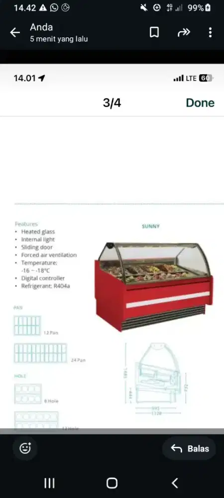 Jual mesin ice cream gelato baru gres