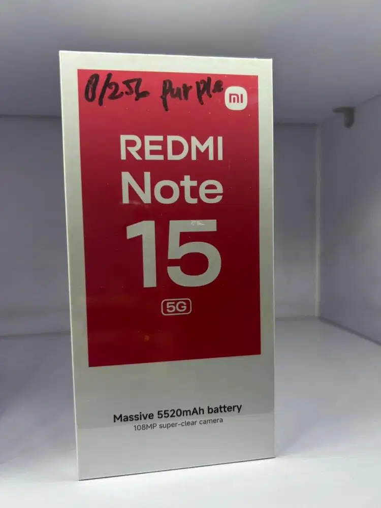 msi REDMI NOTE 15 5g Ram 8/256gb baru garansi resmi nasional