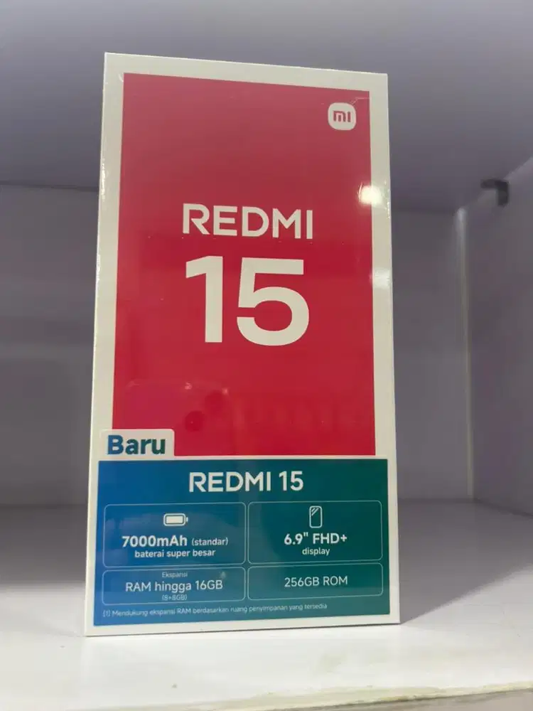 msi Redmi 15 Ram 8/256gb baru garansi resmi nasional