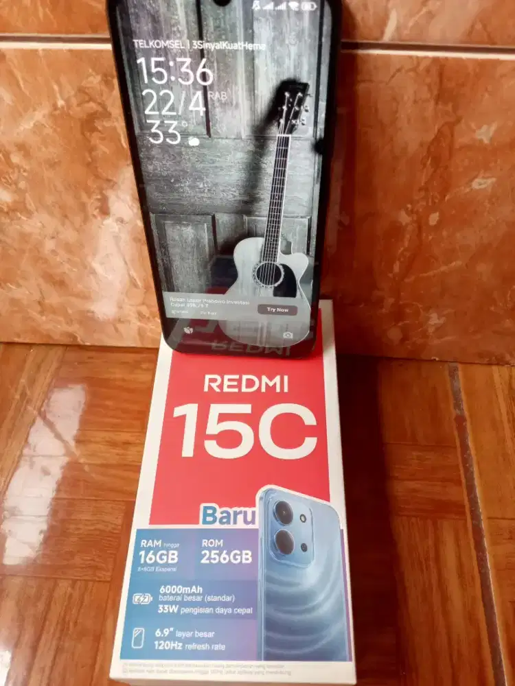 Redmi 15 C ram 16/256  GB fullset nominus like new