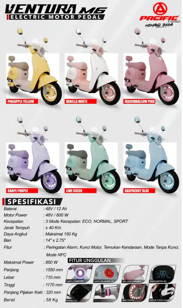 Sepeda listrik Ventura M6