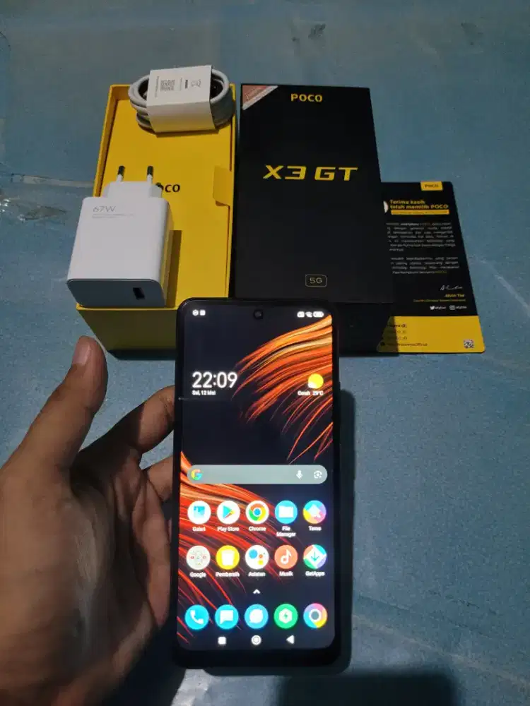 Jual BU HP RAM 8/128 GB Xiaomi POCO X3 GT 5G Fullset Original No Minus