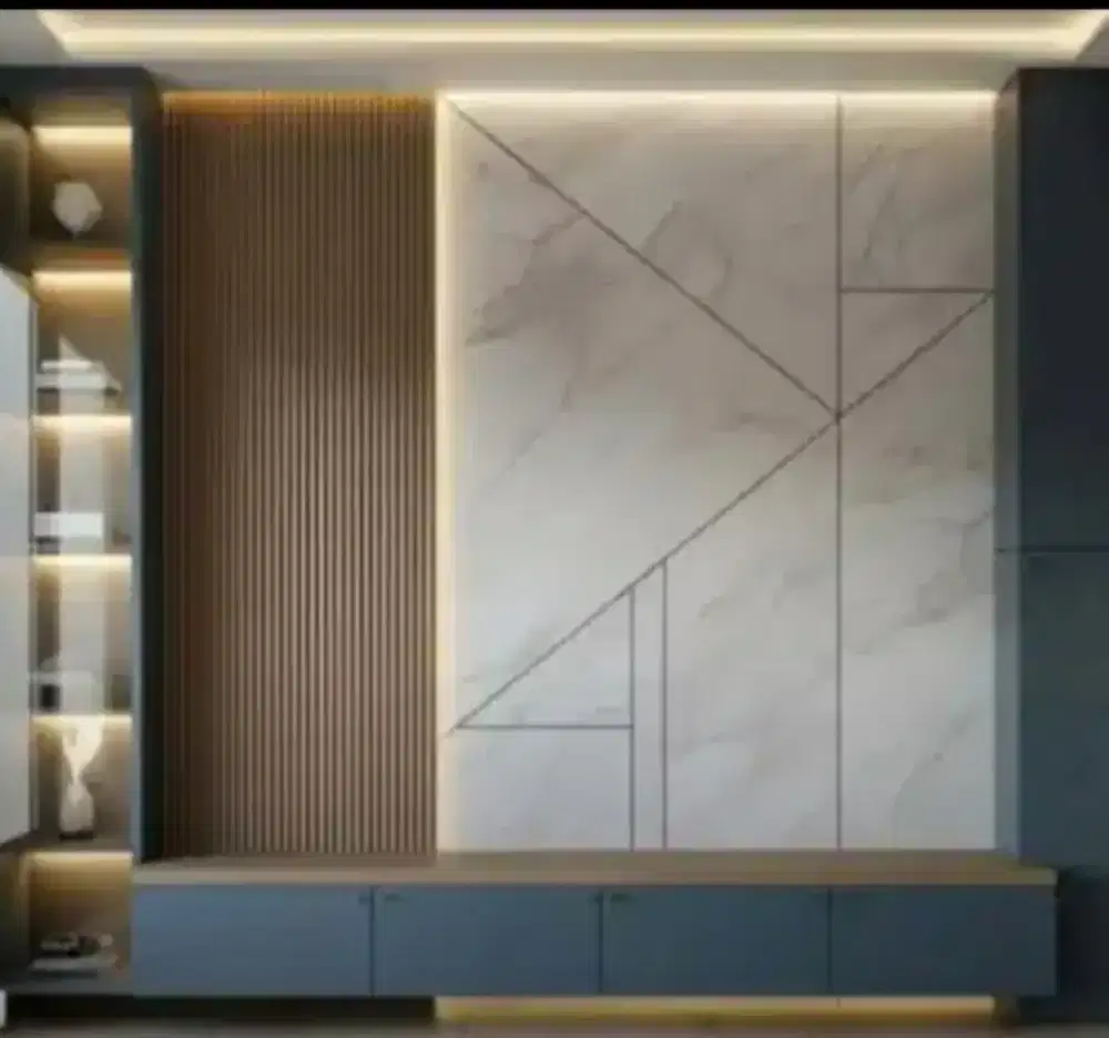 Backdrop tv minimalis