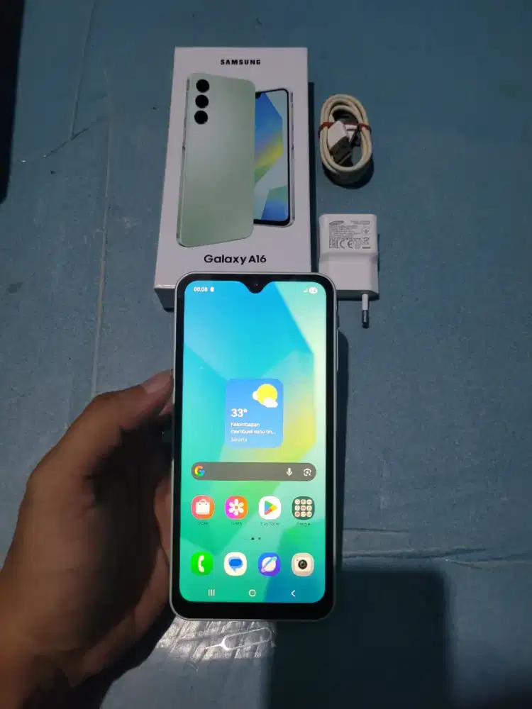 Hp Second Murah RAM 8/128 GB SAMSUNG A16 FULLSET