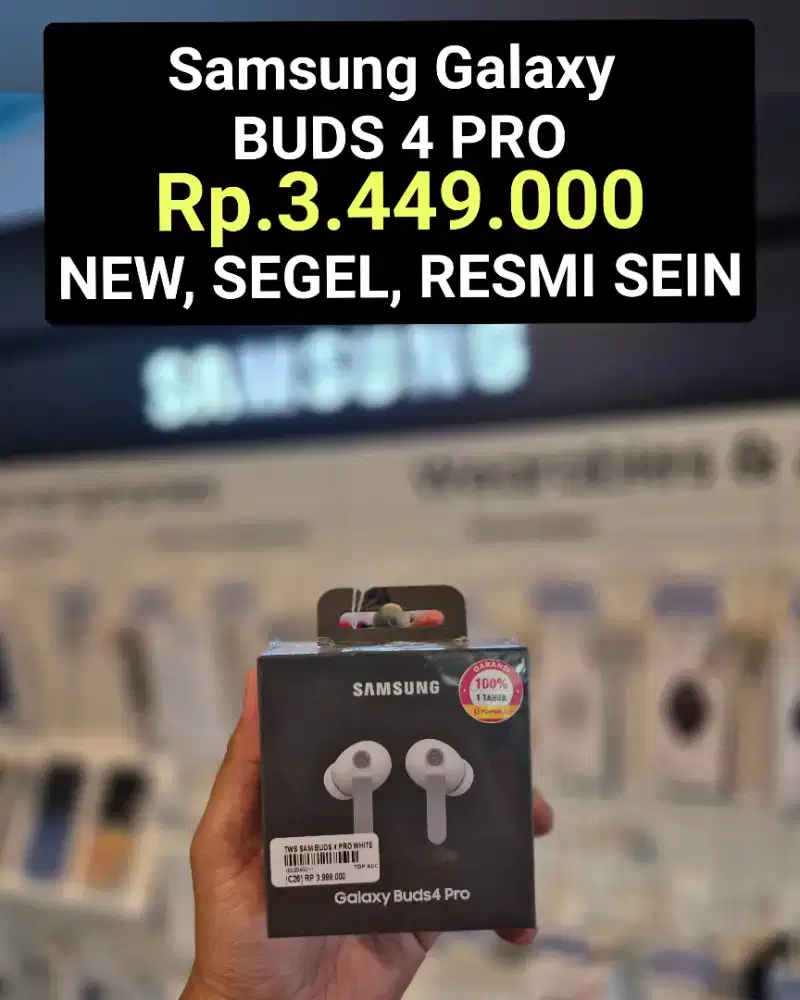 Rp. 3.449 ‼️
Samsung GALAXY BUDS 4 PRO‼️
BARU , SEGEL , RESMI SEIN