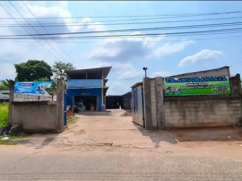 Dijual Tempat Usaha Toko Material Beserta Isinya Luas Tanah 372 m² LB 150 m²  1 Kamar Tidur 2 KM -Rp.1,375m Nego