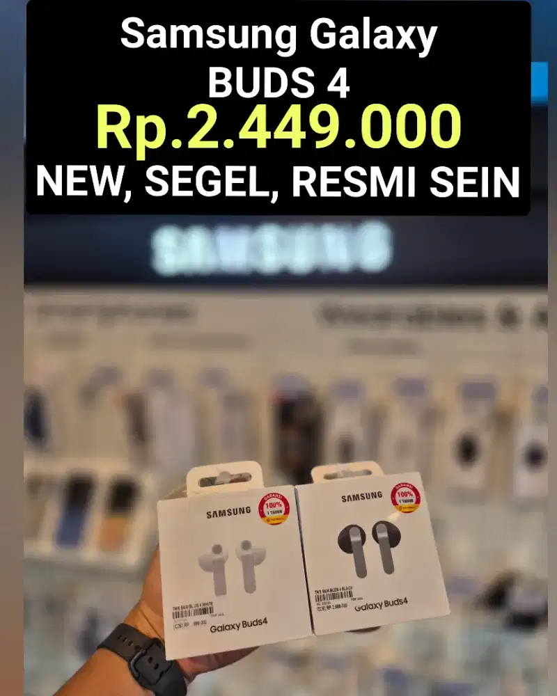 Rp. 2.449 ‼️
Samsung GALAXY BUDS 4 ‼️
BARU , SEGEL , RESMI SEIN