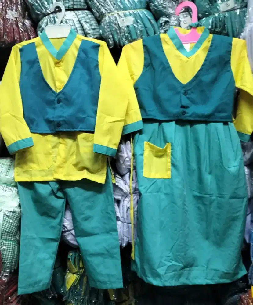 Seragam muslim TK TPA Model Rompi
