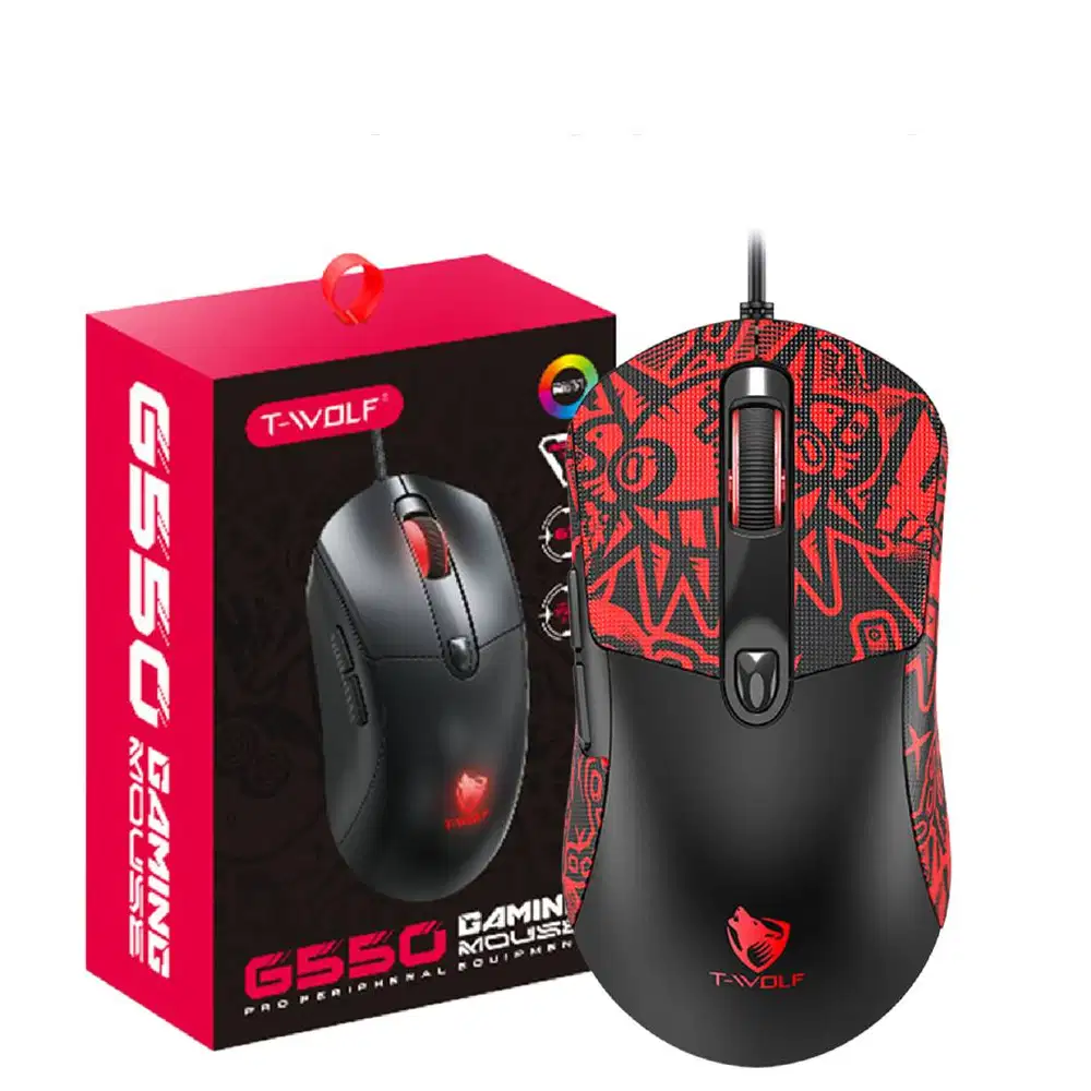 NEW- MOUSE T-WOLF G550 RGB