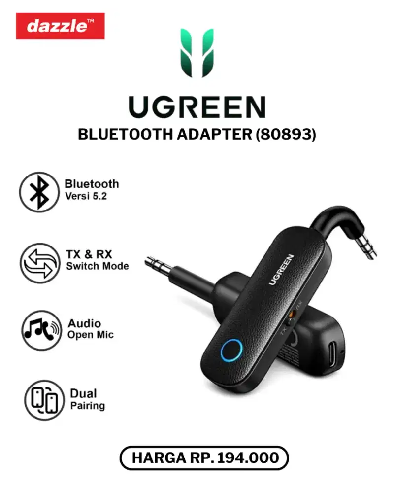 UGREEN BLUETOOTH RECEIVER (80893)