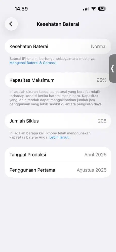 Jual iPhone 15 128 mulus