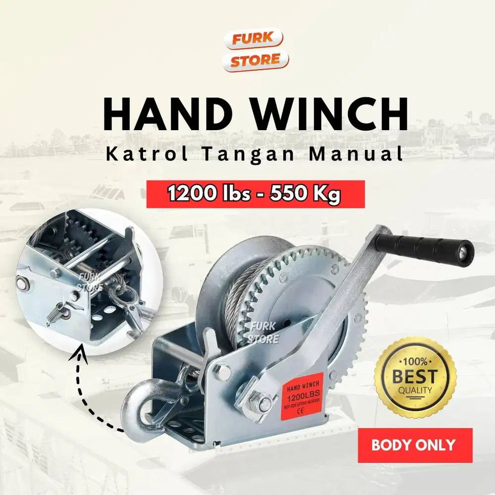 HW1200 Hand Winch 1200LBS – Hand Winch Manual | Katrol Tangan | Winch