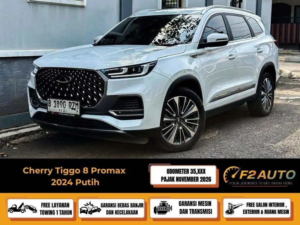 Cherry Tiggo 8 Promax 2024 Putih