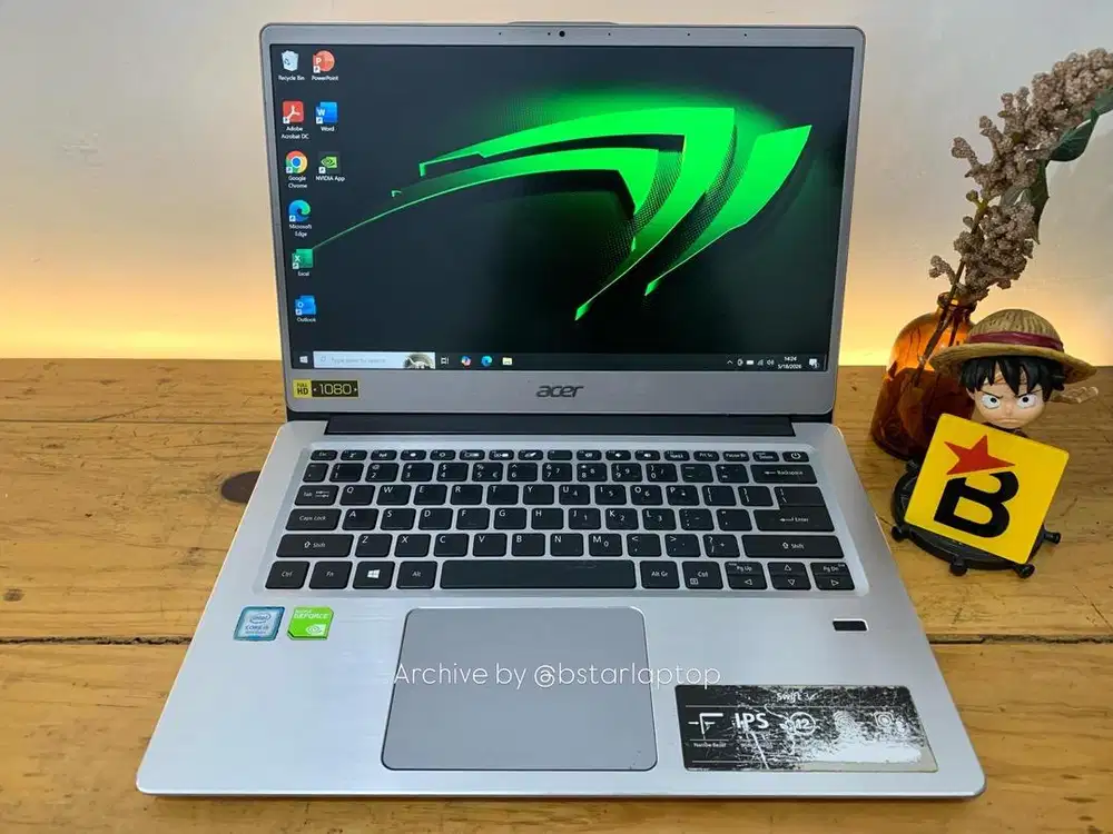 Laptop Desain Acer Swift 3 Core i5 RAM 8 / 512 Dual VGA Nvidia MX150