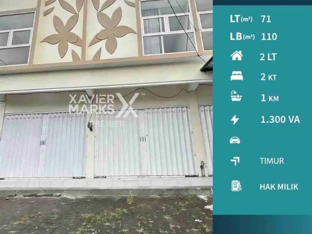 Dijual Ruko Sangat Strategis Poros Jalan Raya di Tunggulwulung, Suhat Malang