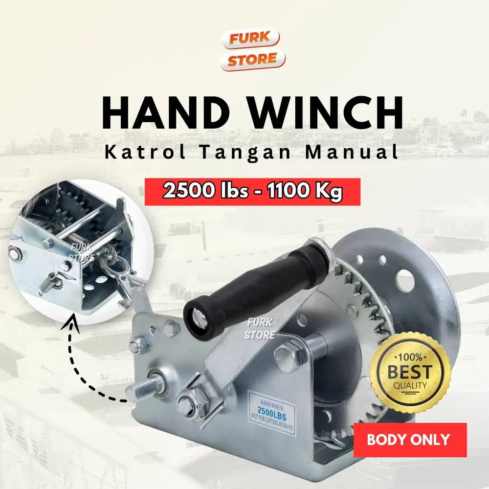 Hand Winch 2500LBS Tipe HW03 – Hand Winch Manual | Hand Winch Katrol