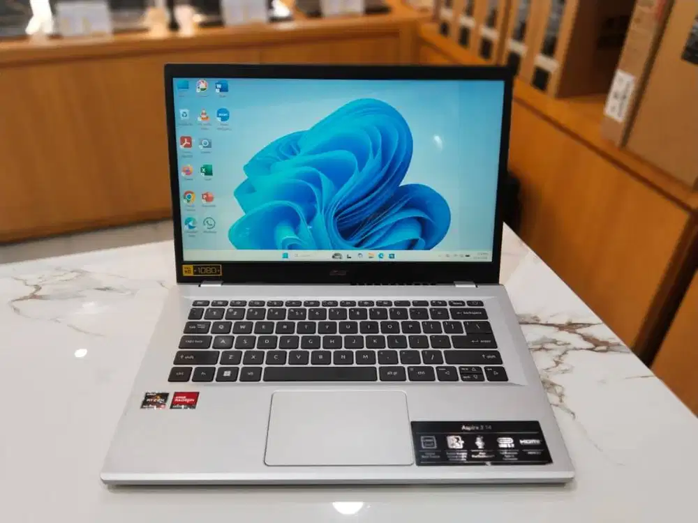 ACER ASPIRE A314-23 RYZEN 5-7520U/RAM 16GB/SSD 512GB/14FHD/SPEK OK
