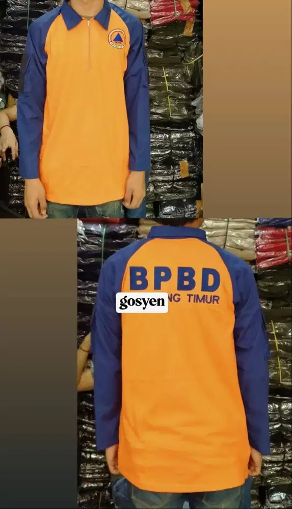 kemeja kaos topi jaket rompi perlengkapan satpam safety partai