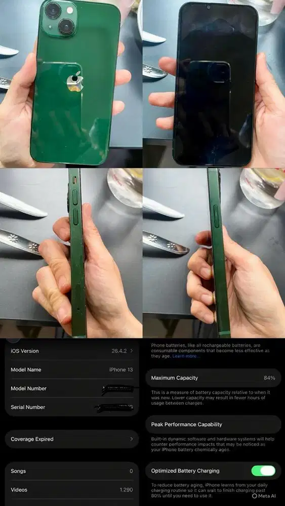 Iphone 13 Green - 128 GB - Ibox