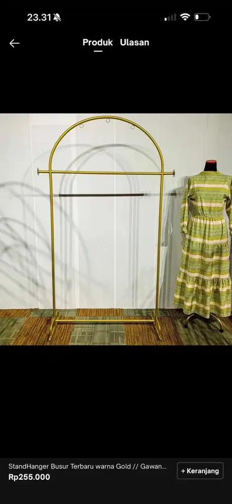 Hanger gantungan baju gold