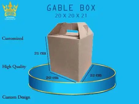 Kardus Jinjing Box Jinjing Gable Box Ukuran 20x20x21 (Bisa Custom)