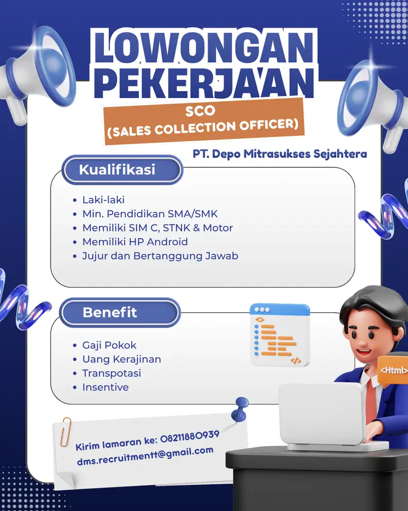 DICARI SEGERA MARKETING SERVER PULSA