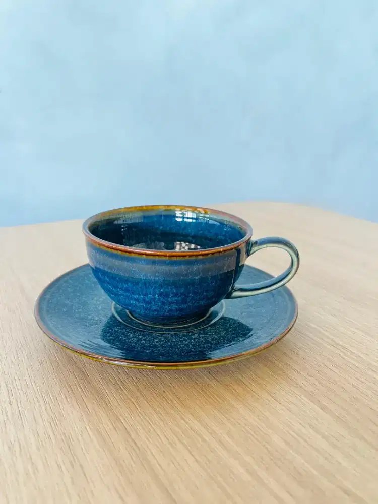 Cup & Saucer Serena Blue Keramik (Ex-Resto)