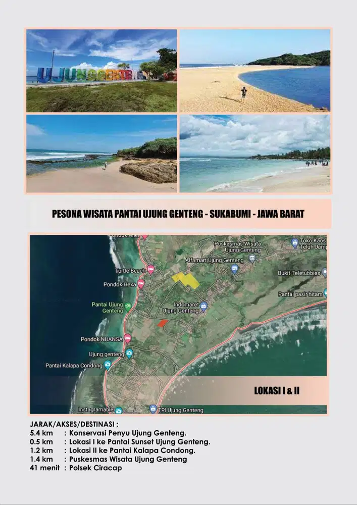 JUAL TANAH UNTUK INVESTASI / VILLA / HOTEL / PENGINAPAN