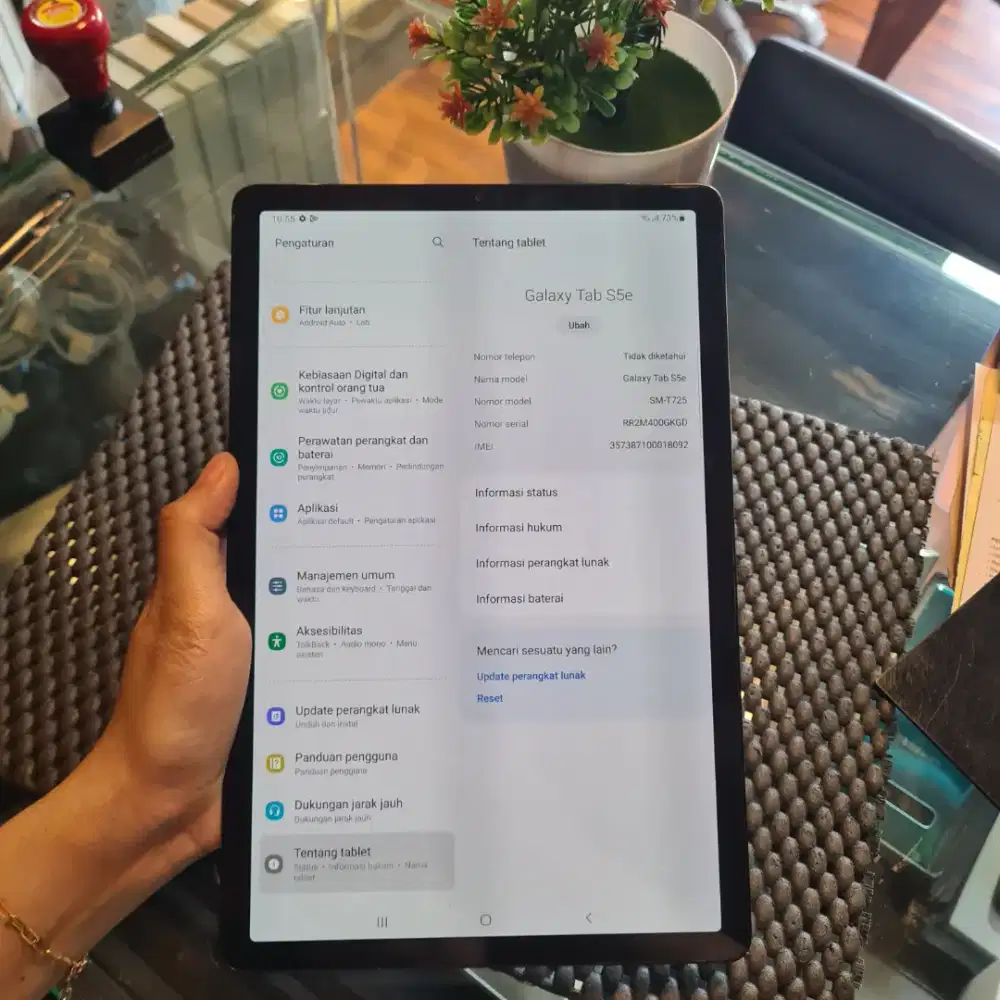 Samsung Galaxy Tab S5e Bisa Kartu SIM Unit Only Normal Siap Pakai