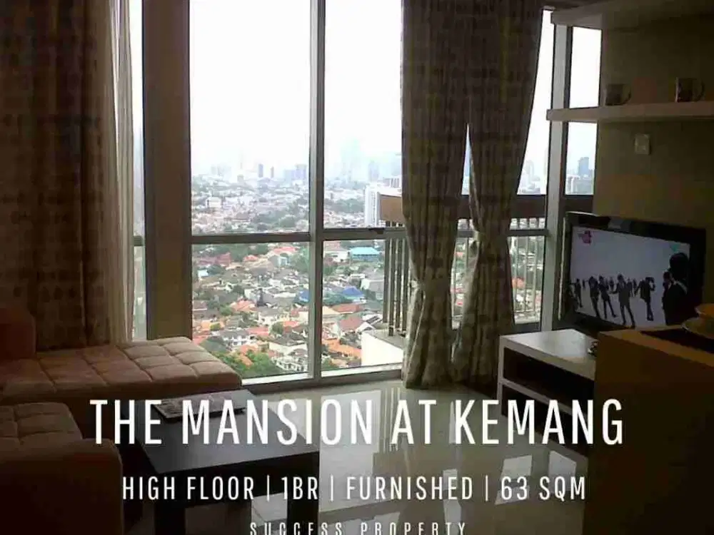 For Rent! The Mansion at Kemang Apartment 1BR High Floor Furnished with City View