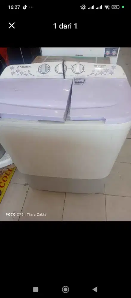 Mesin cuci sharp 7 kg tarikan seken