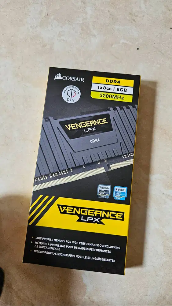 RAM PC Longdimm 8GB 3200 MHZ