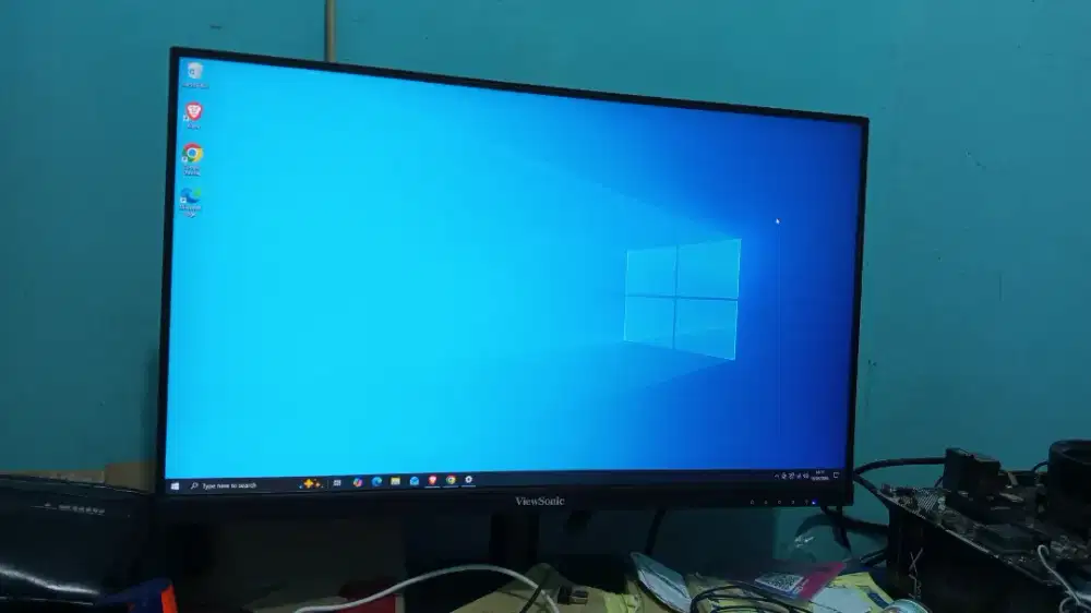 LED MONITOR VIESONIC 24inch 75hz fullset masih bagus terawat