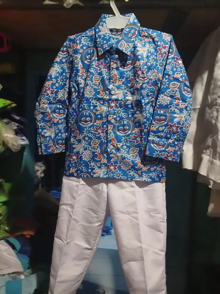 Batik TK TPA anak atasan atau setelan