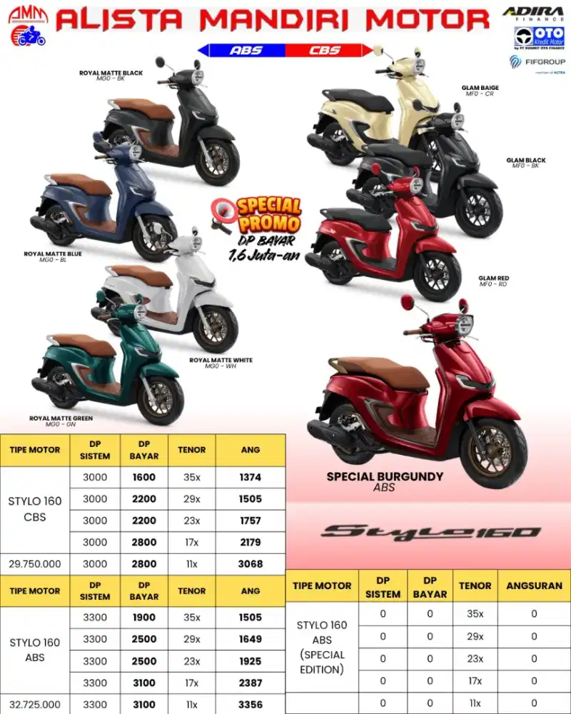 HONDA NEW STYLO 160 CBS