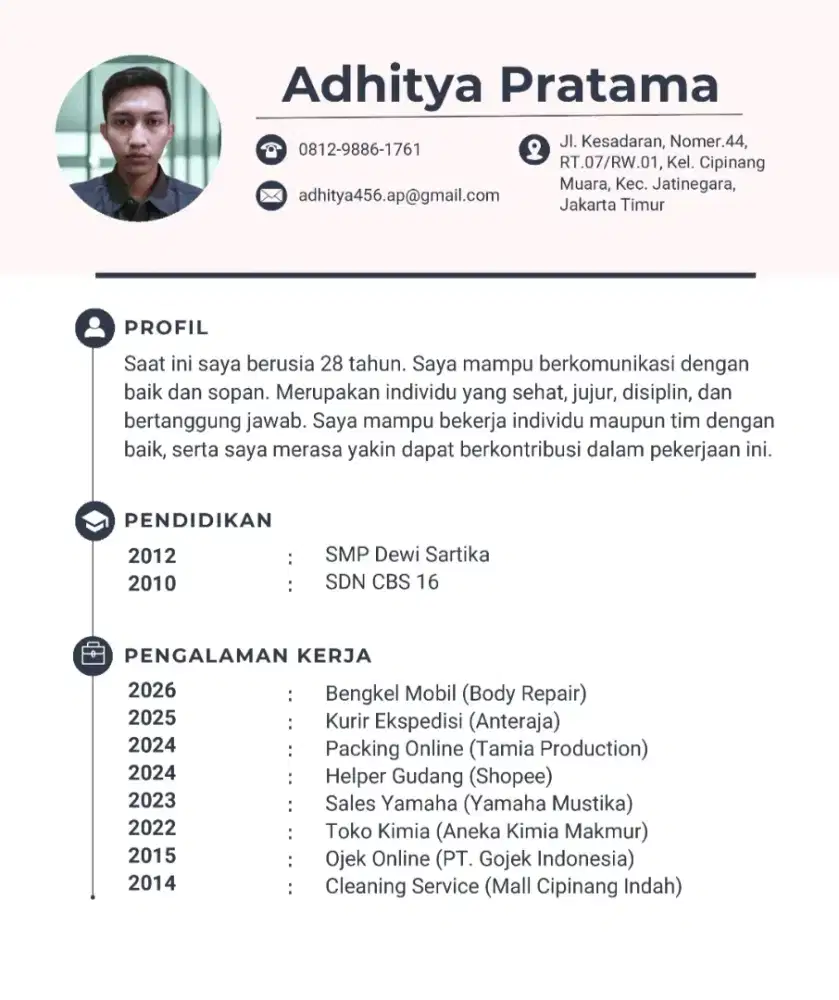 Jasa Antar Jemput (Ojek Panggilan/Tetap)