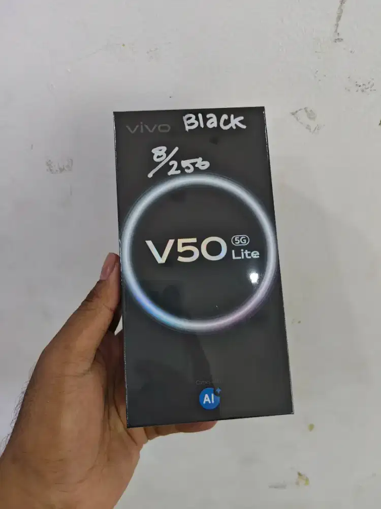 Vivo V50lite 5g 8/256 hitam new segel fresh