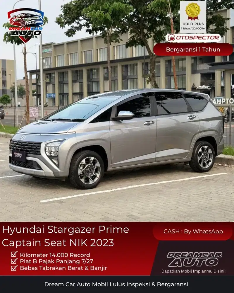 [ Low KM 14rb TGN Pertama ] Hyundai Stargazer Prime 2023 non trend