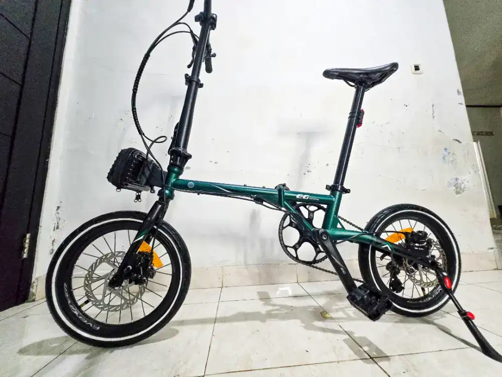 DIJUAL! Sepeda Lipat Evergreen Maximus 16 Hijau Emerald