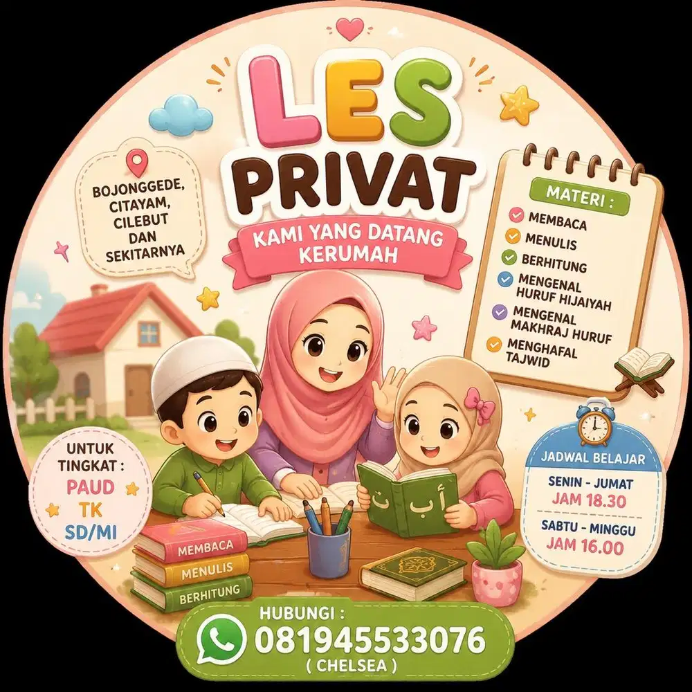 LES PRIVAT DATANG KERUMAH