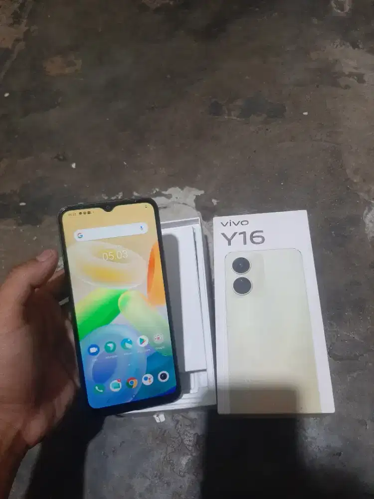 Vivo y16 4+4/64 lengkap