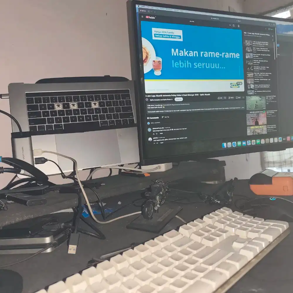 Macbook Pro 2017 BUNTUNG, Os Sequoia Ram 16Gb Ssd 256