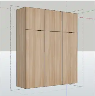Almari 223x60x289 multiplex fin HPL
