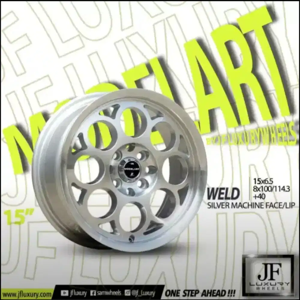 Velg jf weld r15 4x100/114 lbr6,5 et40