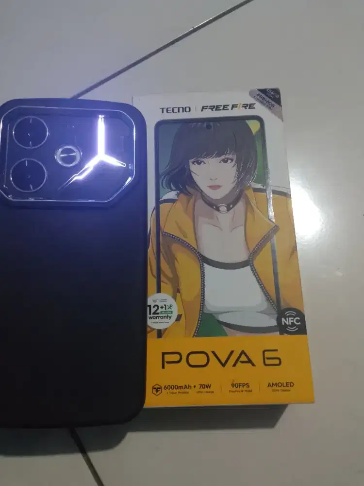 TECNO POVA 6 8+8/256 fullset min pemakaian aja