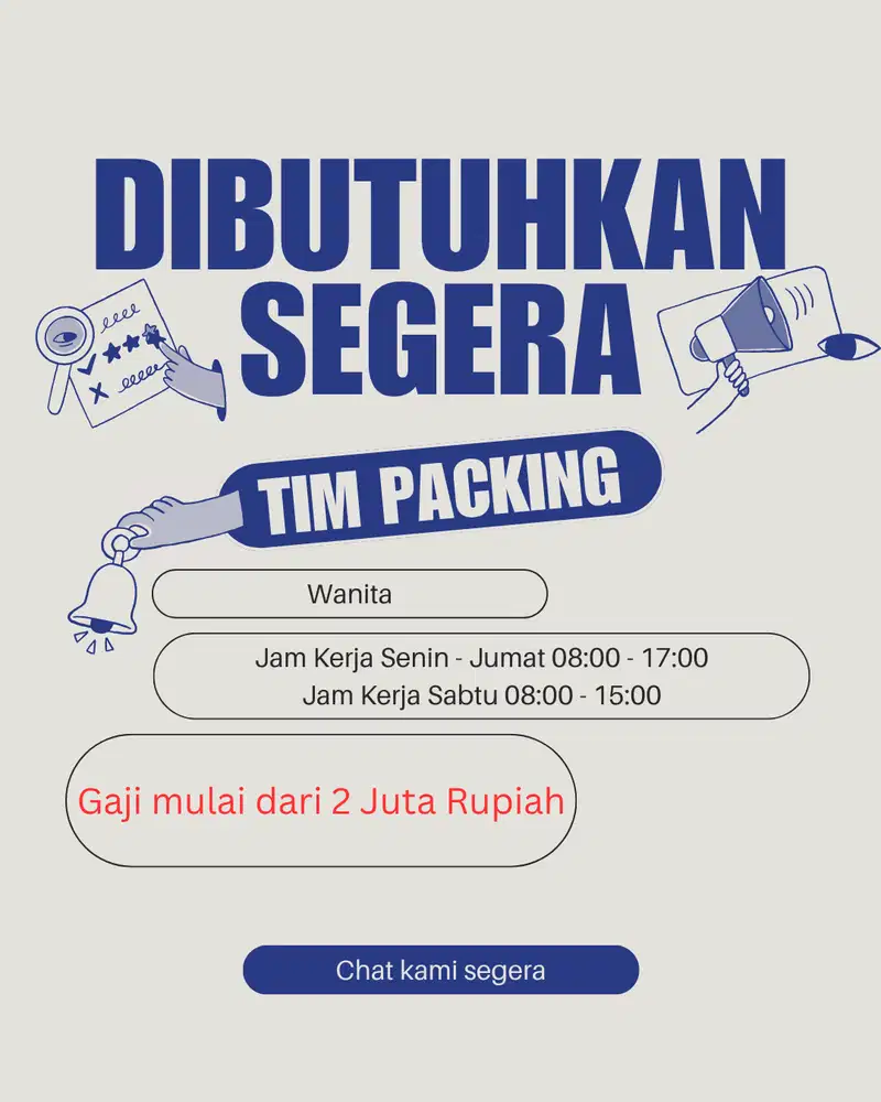Tim Packing & Admin Toko Online