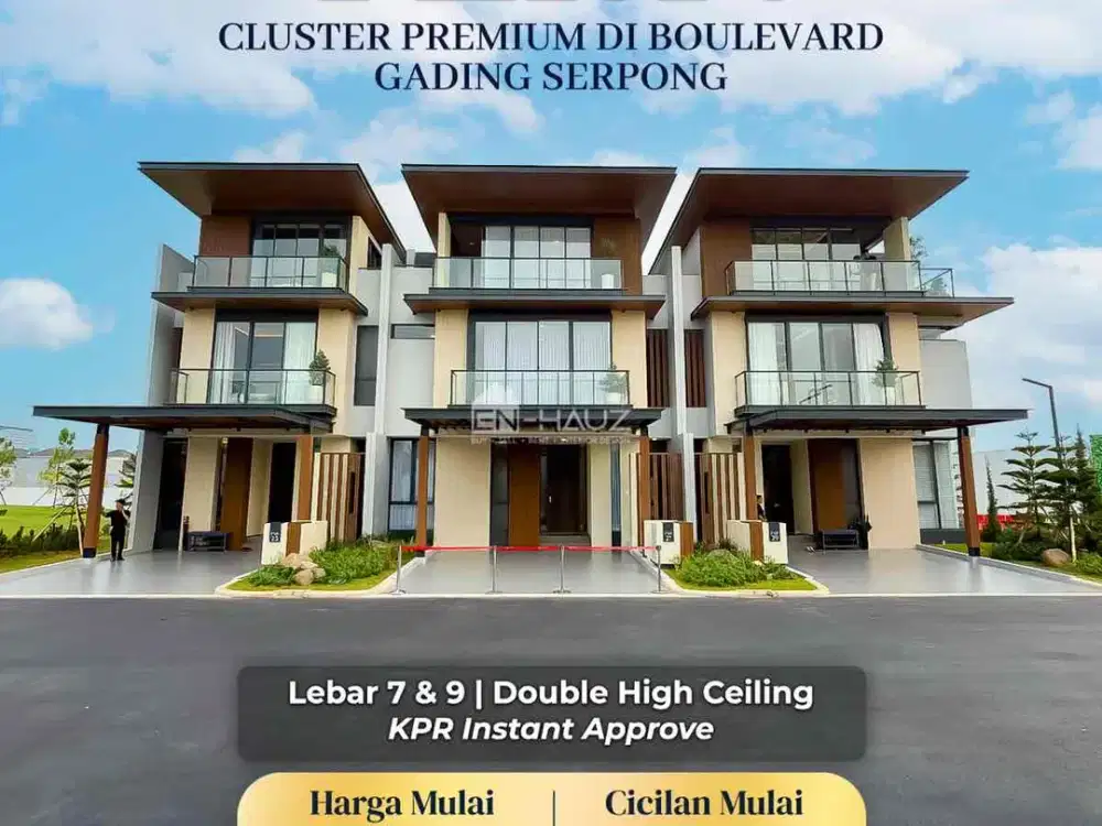 Di Jual Rumah 3 Lantai di Pusat Gading Serpong Gaya Finlandia