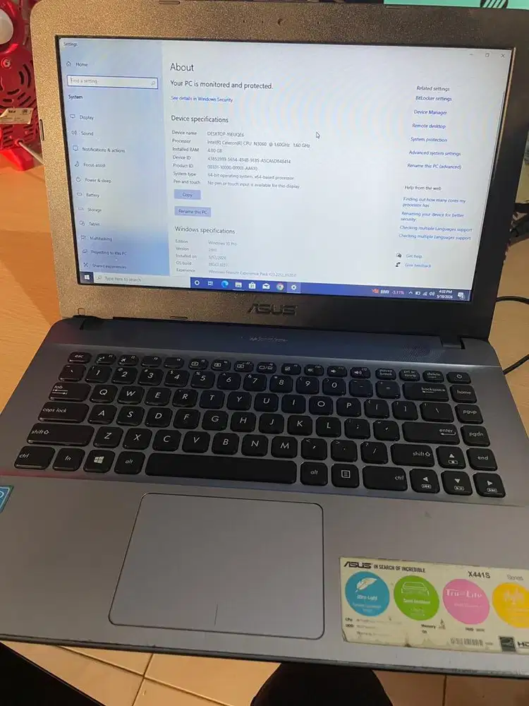 Leptop ASUS x441s